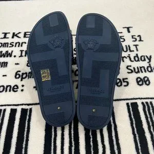 Versace | Shoes | Versace Medusa Head Logo Nubuck Suede Navy  display picture 1